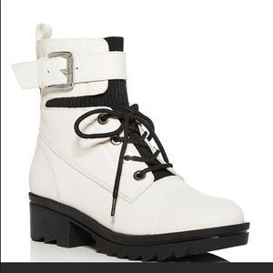 Marc Fisher LTD Bristyn White Leather Boots